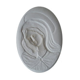 Scultura Bassorilievo Madonna Immacolata – Decoro Sacro Artigianale per Lapidi e Cappelle - MA14