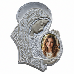 Scultura Bassorilievo Madonna Reggi-foto – Decoro Sacro "Soft Design" per Lapidi e Monumenti - SSD2